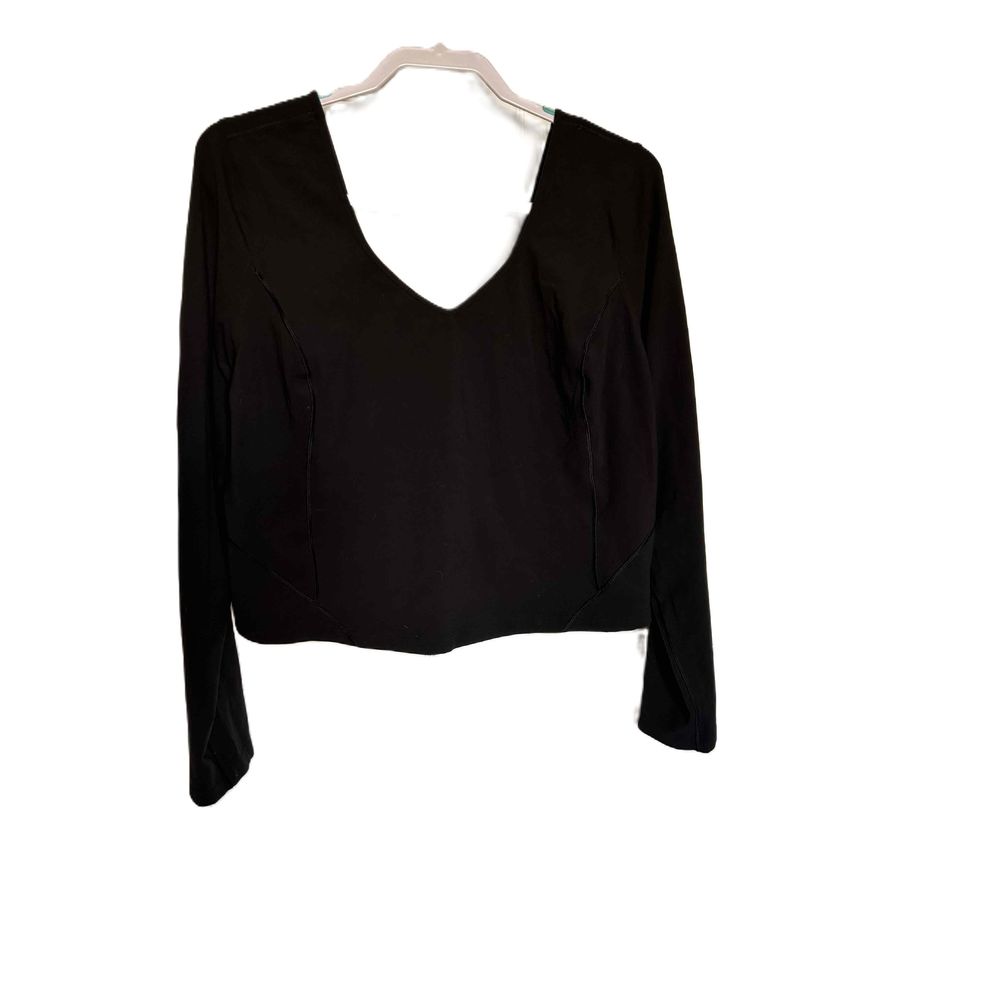 Elegant Black V-Neck Women's Top